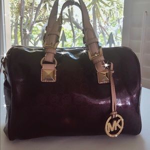 MICHAEL KORS Bedford Travel Medium Satchel Bronze